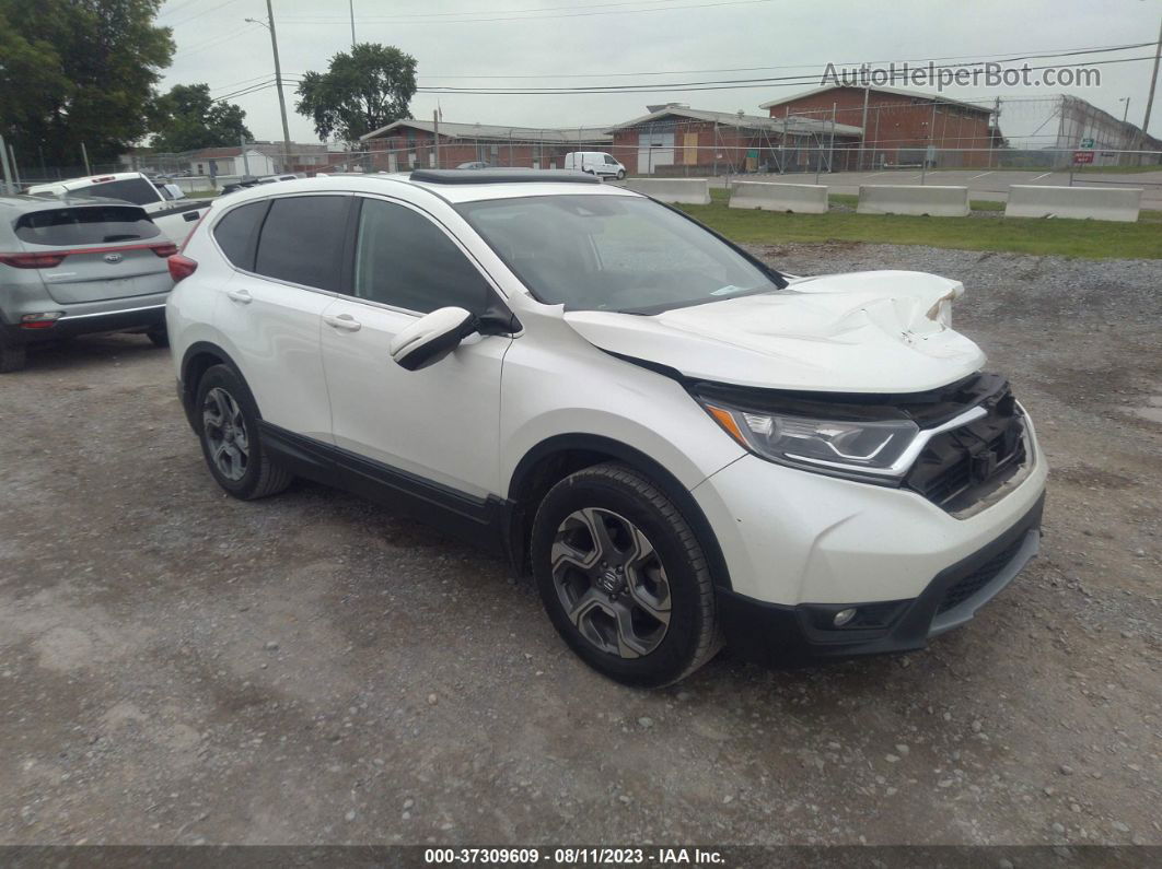 2017 Honda Cr-v Ex White vin: 2HKRW1H55HH518437