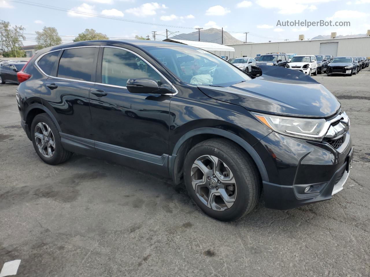 2018 Honda Cr-v Ex Черный vin: 2HKRW1H55JH515110