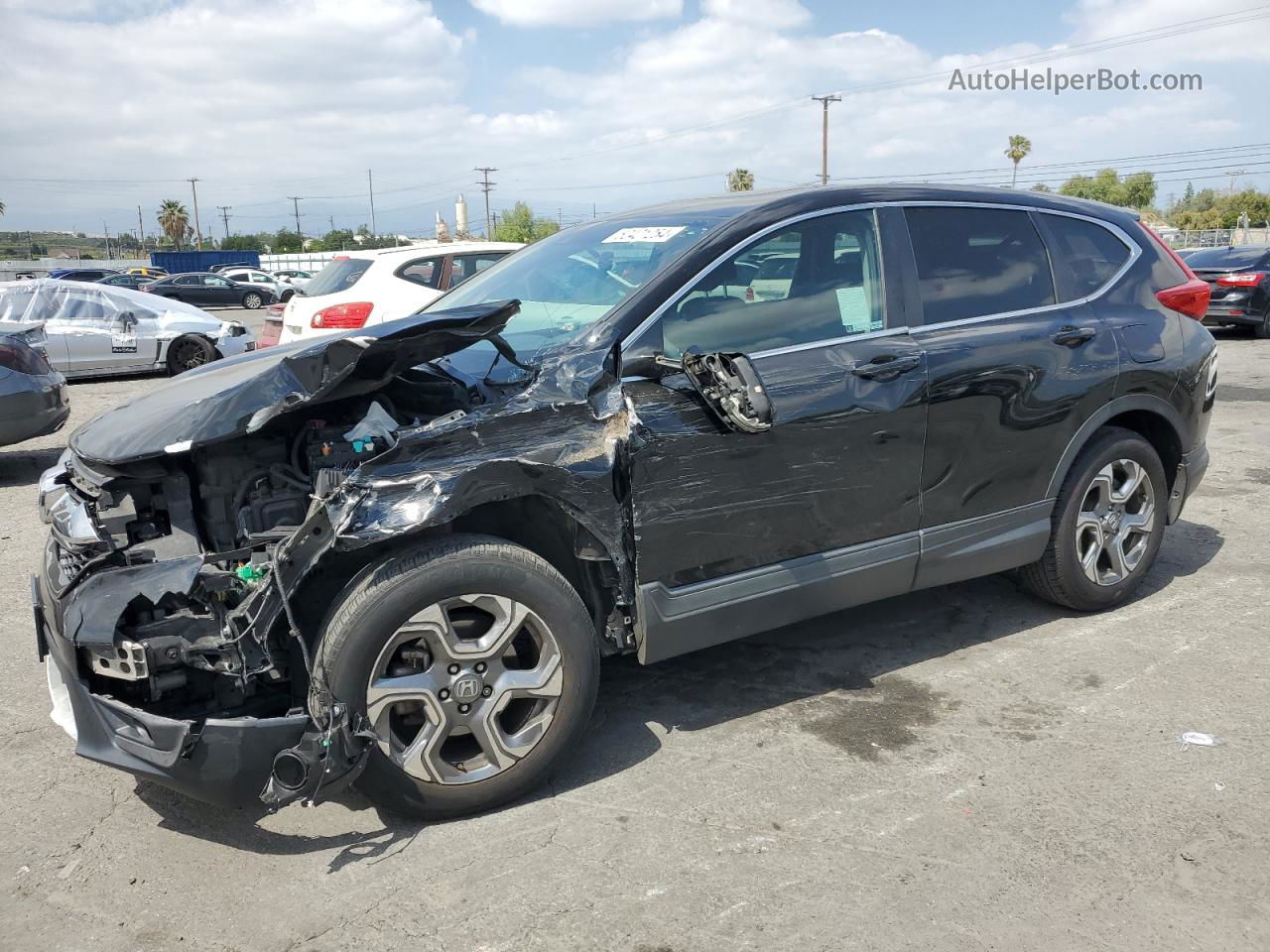 2018 Honda Cr-v Ex Black vin: 2HKRW1H55JH515110