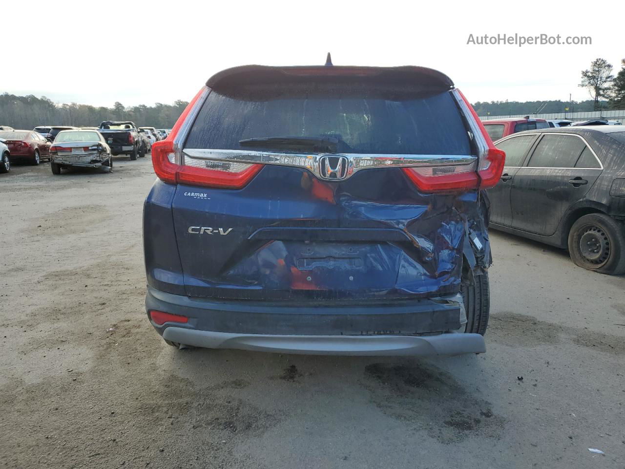 2019 Honda Cr-v Ex Blue vin: 2HKRW1H56KH510502