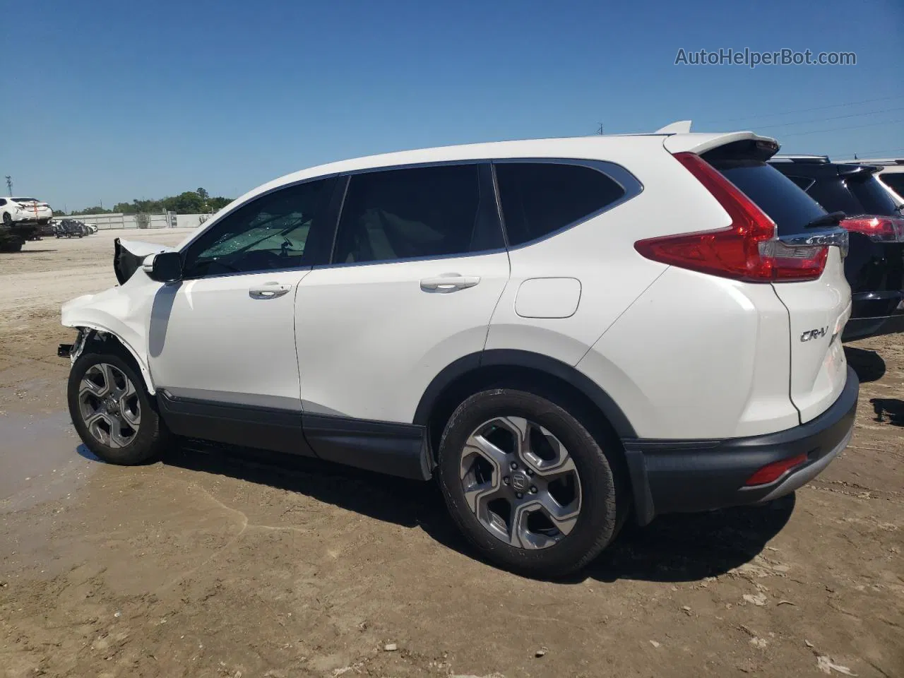 2019 Honda Cr-v Ex White vin: 2HKRW1H57KH508886