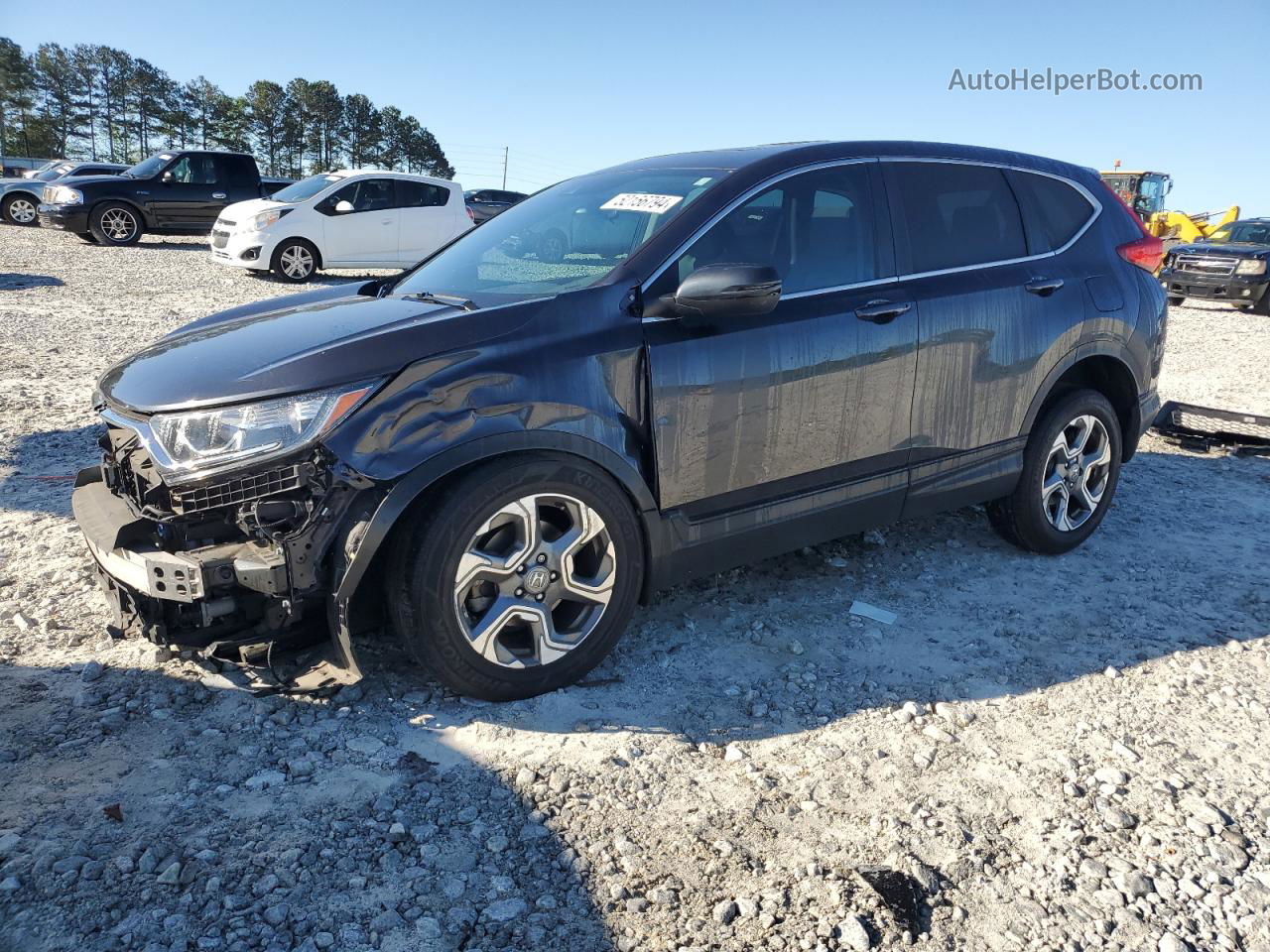 2019 Honda Cr-v Ex Charcoal vin: 2HKRW1H57KH510301