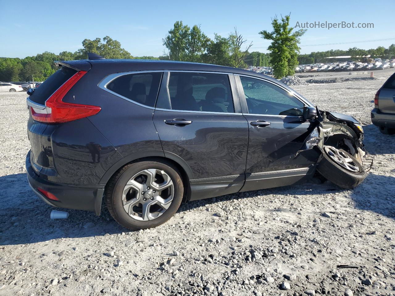 2019 Honda Cr-v Ex Угольный vin: 2HKRW1H57KH510301