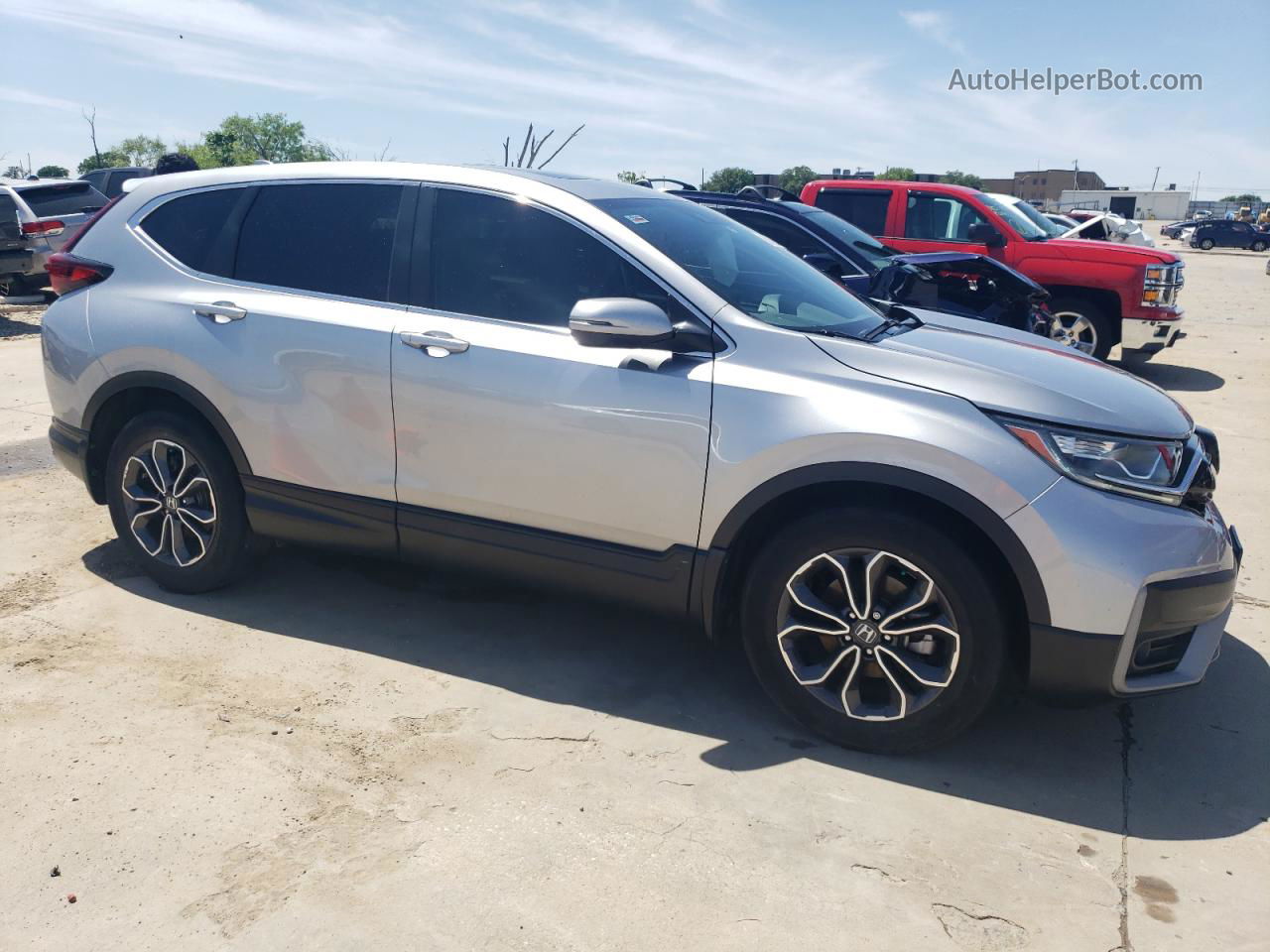 2020 Honda Cr-v Ex Silver vin: 2HKRW1H57LH421961