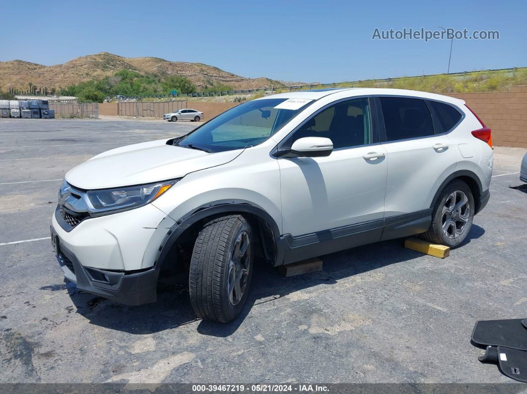 2018 Honda Cr-v Ex White vin: 2HKRW1H58JH503212