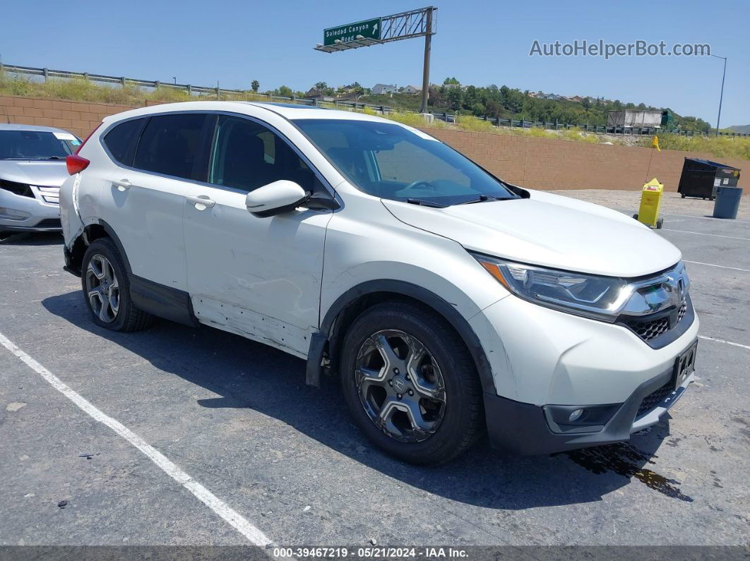 2018 Honda Cr-v Ex White vin: 2HKRW1H58JH503212