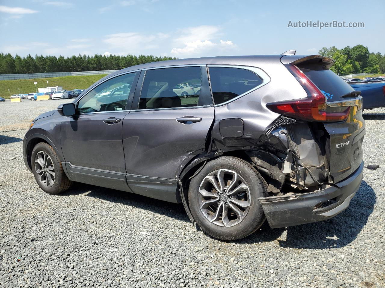 2020 Honda Cr-v Ex Gray vin: 2HKRW1H58LH407910