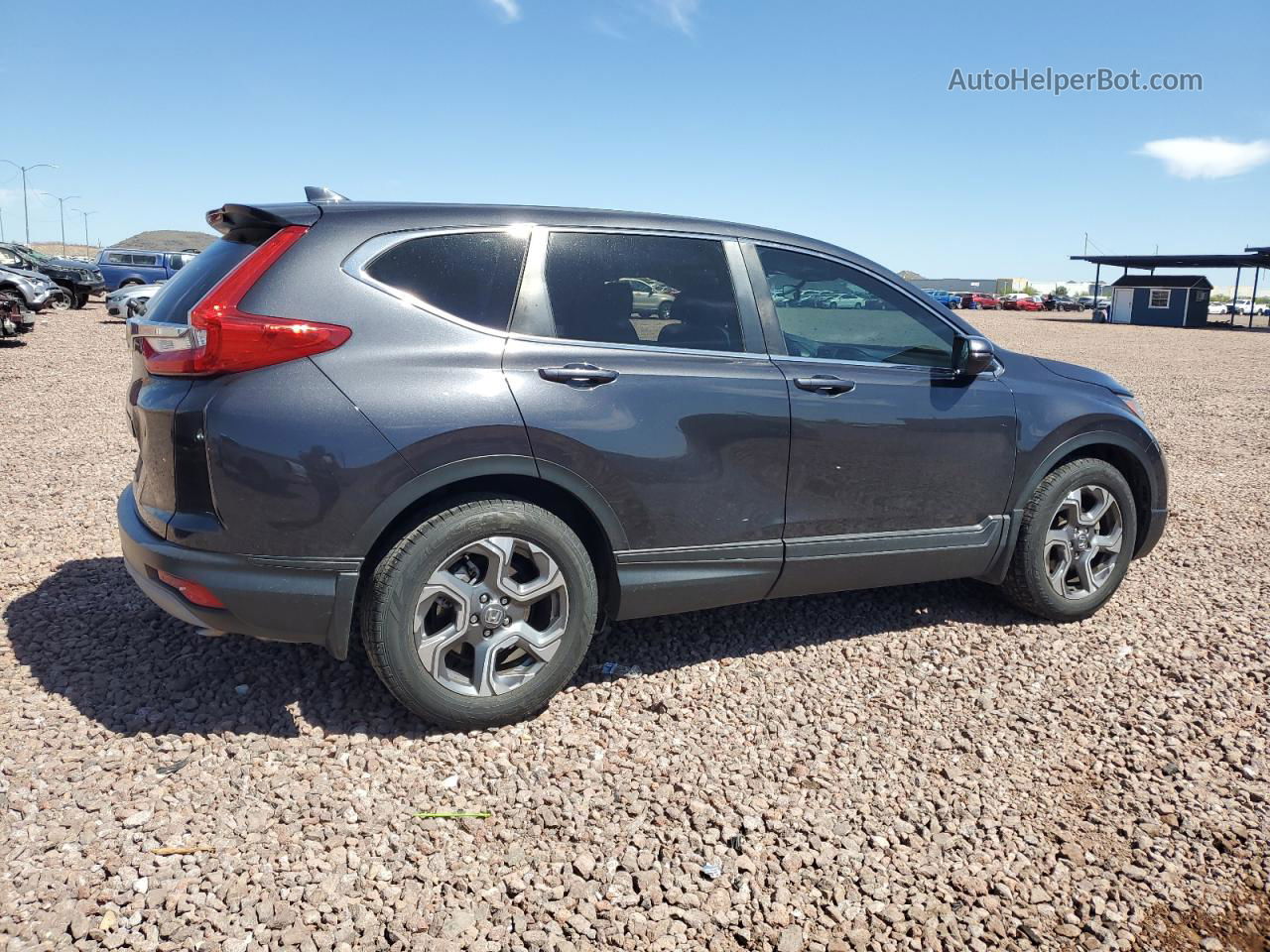 2017 Honda Cr-v Ex Gray vin: 2HKRW1H59HH511751