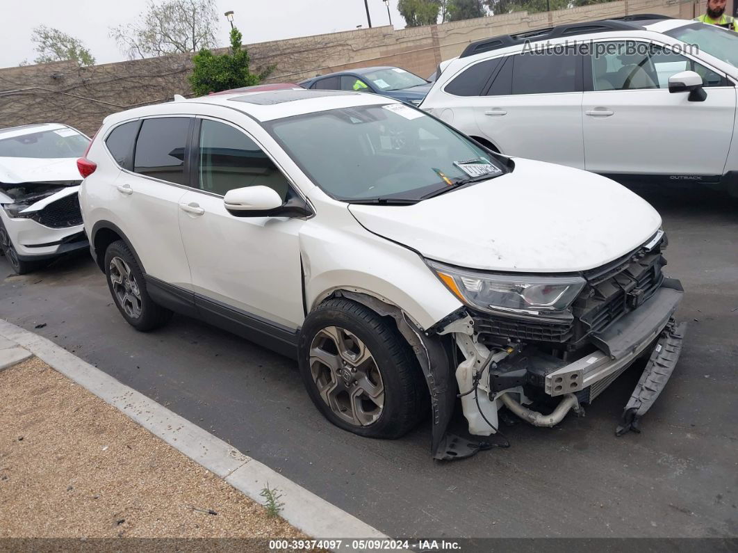 2018 Honda Cr-v Ex White vin: 2HKRW1H59JH505776