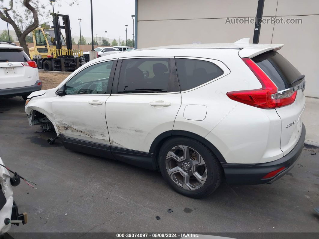 2018 Honda Cr-v Ex White vin: 2HKRW1H59JH505776