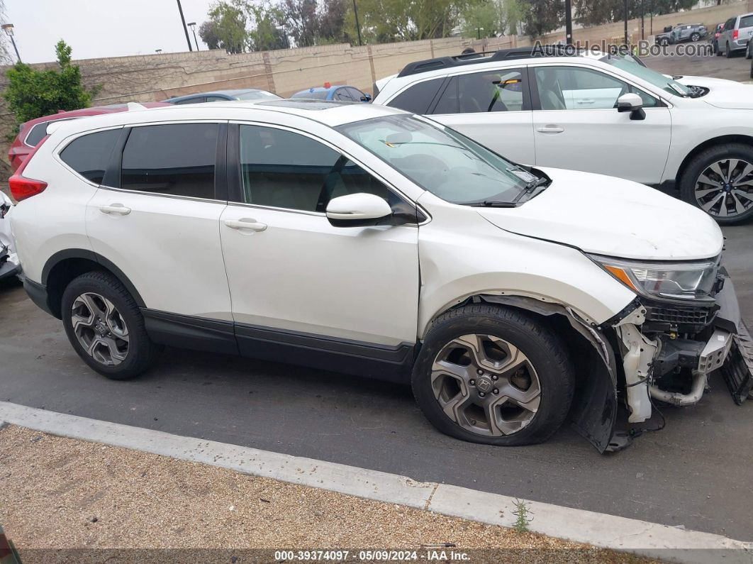 2018 Honda Cr-v Ex White vin: 2HKRW1H59JH505776