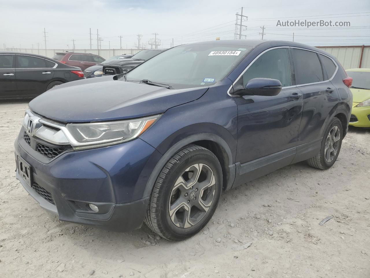 2017 Honda Cr-v Ex Blue vin: 2HKRW1H5XHH512018