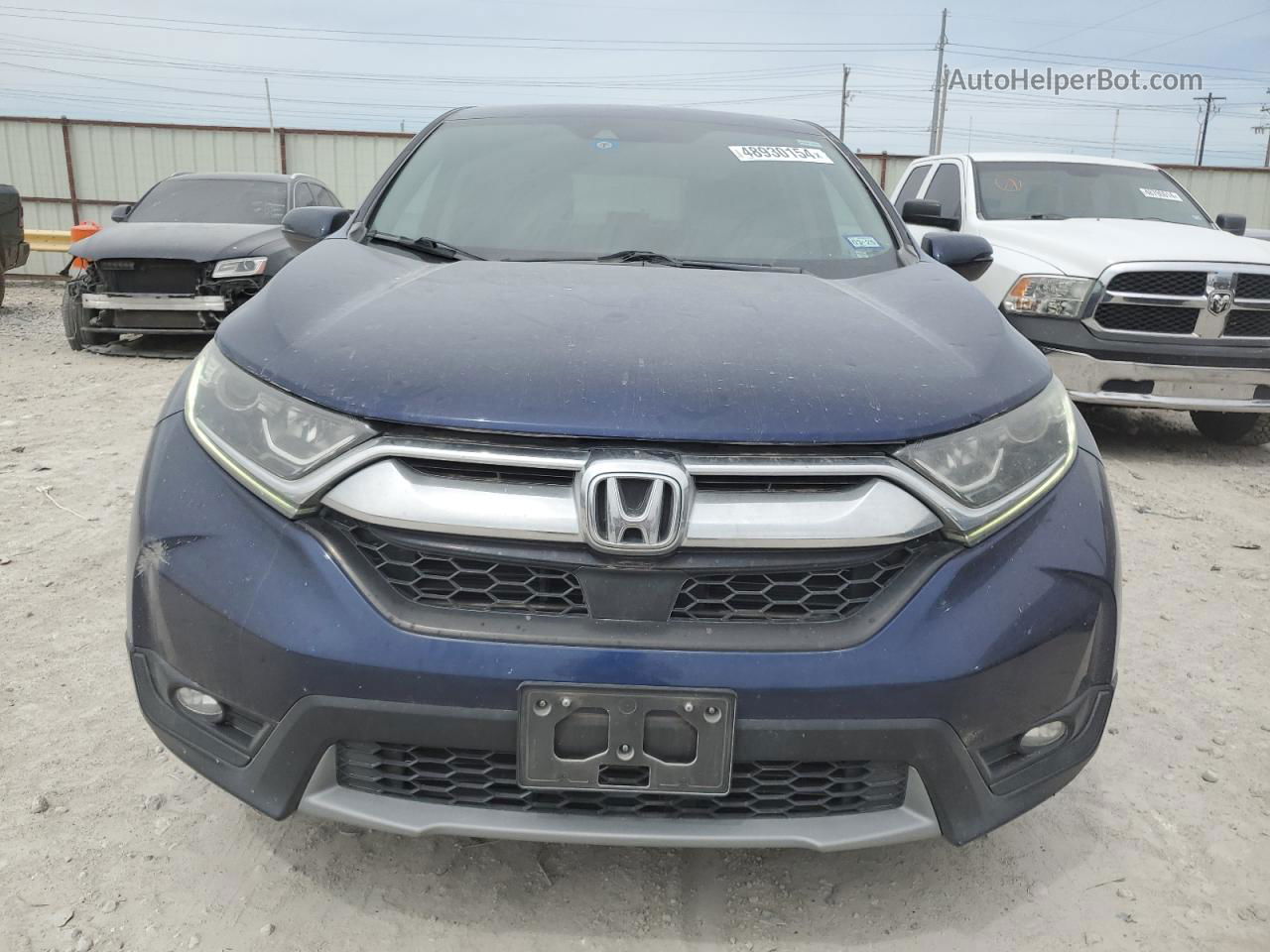 2017 Honda Cr-v Ex Blue vin: 2HKRW1H5XHH512018