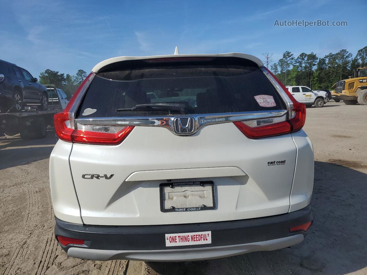 2017 Honda Cr-v Ex White vin: 2HKRW1H5XHH519308