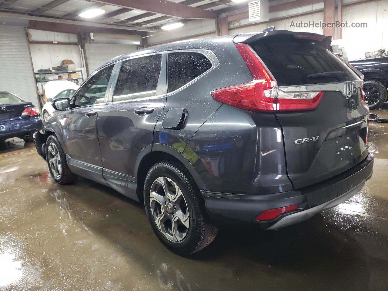 2018 Honda Cr-v Ex Gray vin: 2HKRW1H5XJH505978