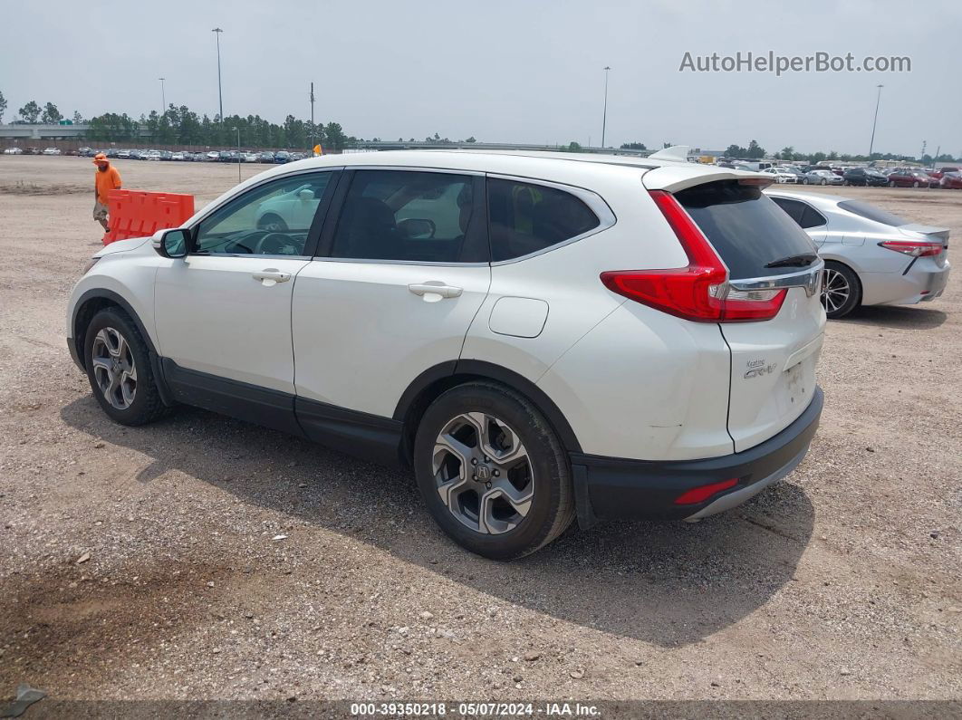 2018 Honda Cr-v Ex White vin: 2HKRW1H5XJH520240