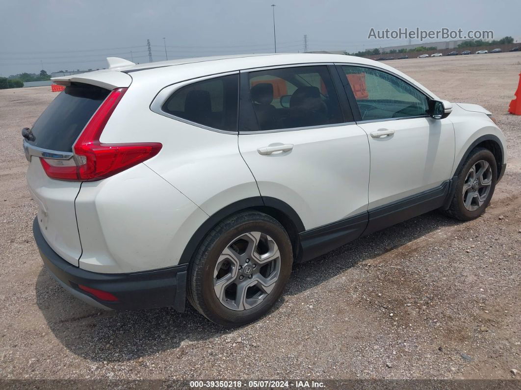 2018 Honda Cr-v Ex White vin: 2HKRW1H5XJH520240