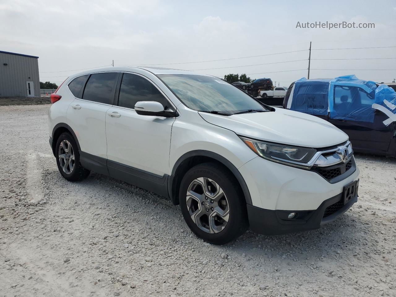 2018 Honda Cr-v Exl White vin: 2HKRW1H81JH501831