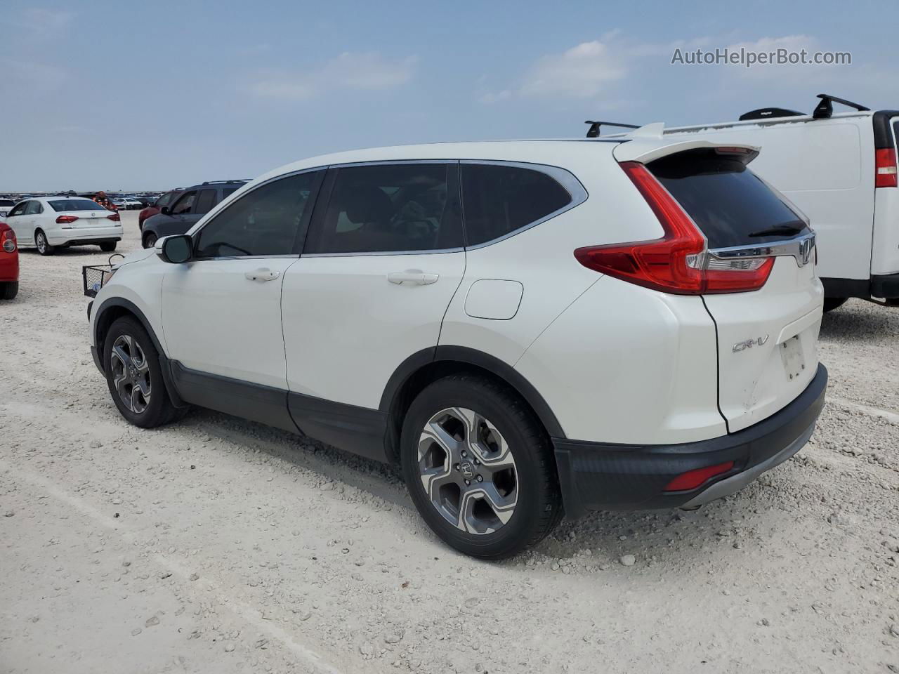 2018 Honda Cr-v Exl White vin: 2HKRW1H81JH501831