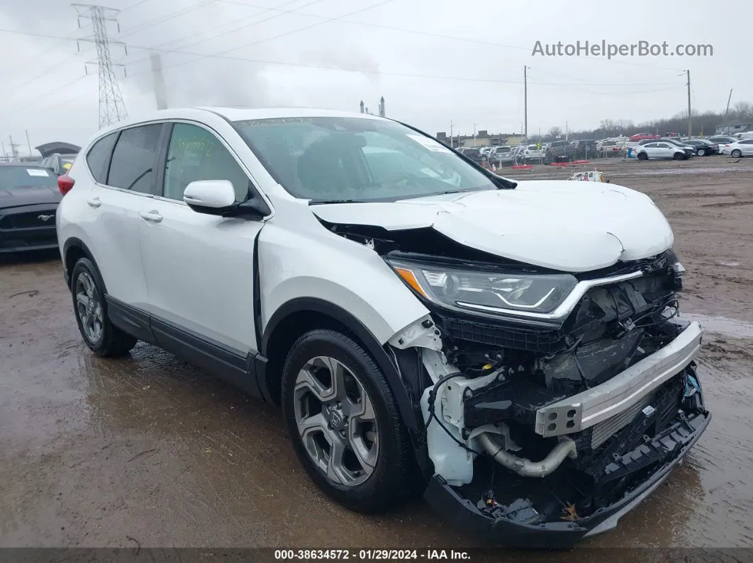 2019 Honda Cr-v Ex-l White vin: 2HKRW1H81KH512409