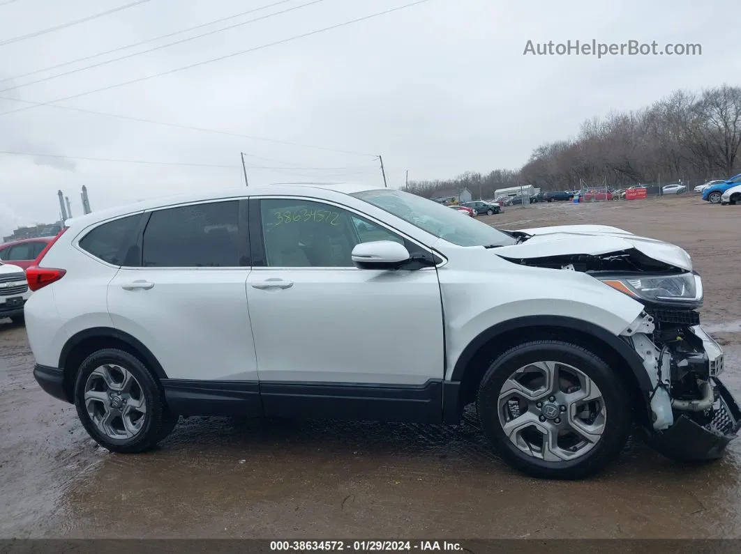 2019 Honda Cr-v Ex-l White vin: 2HKRW1H81KH512409