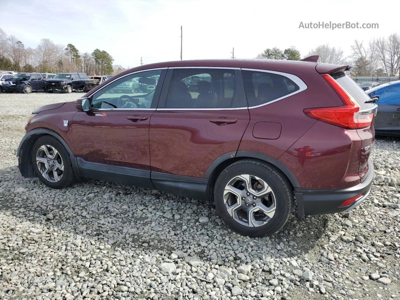 2017 Honda Cr-v Exl Темно-бордовый vin: 2HKRW1H82HH500942