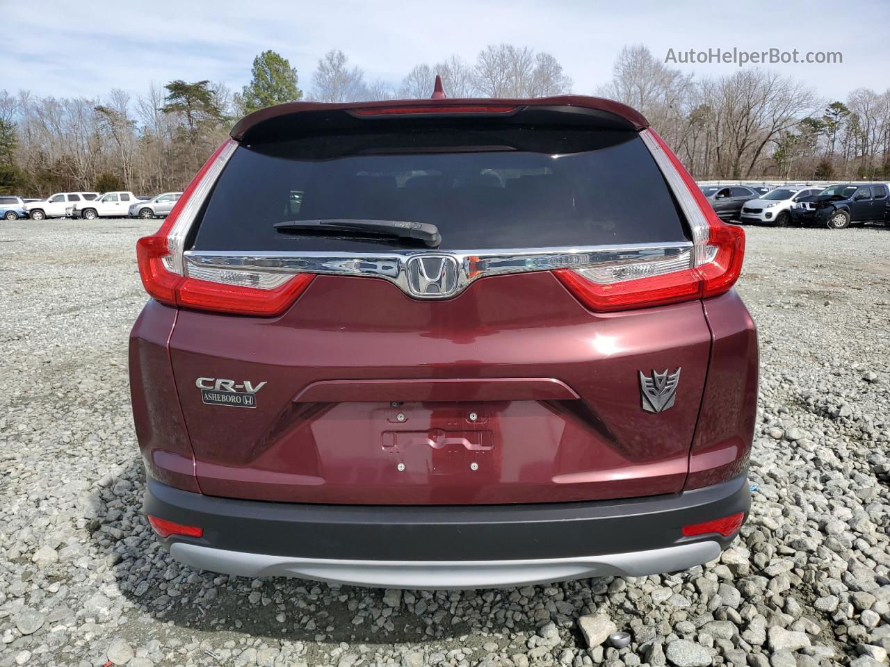 2017 Honda Cr-v Exl Maroon vin: 2HKRW1H82HH500942