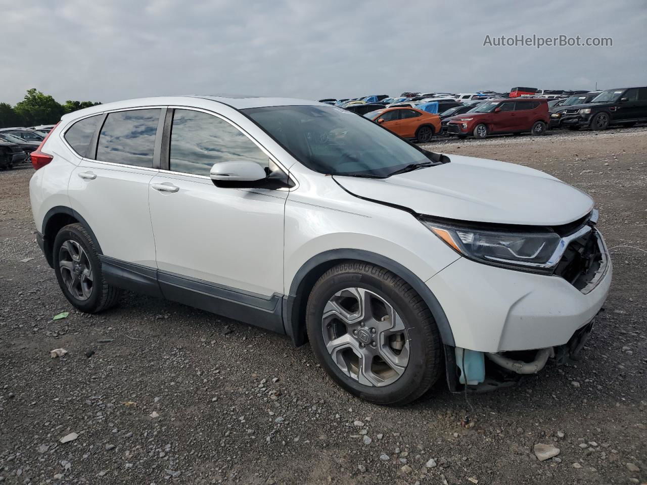 2019 Honda Cr-v Exl Белый vin: 2HKRW1H82KH511687