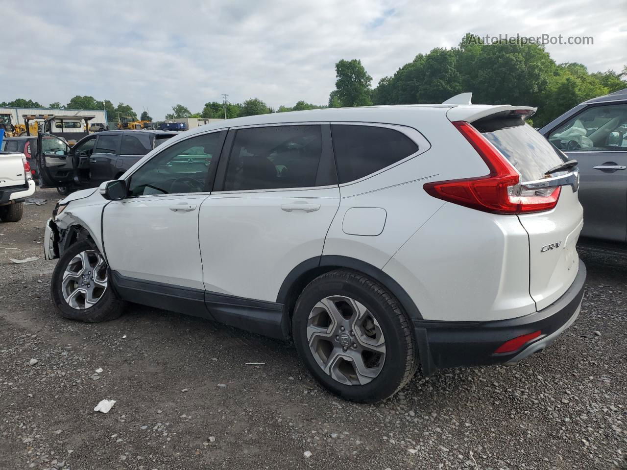 2019 Honda Cr-v Exl Белый vin: 2HKRW1H82KH511687