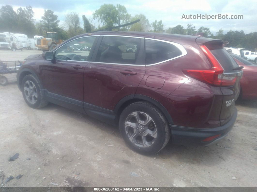 2019 Honda Cr-v Ex-l Burgundy vin: 2HKRW1H82KH512886