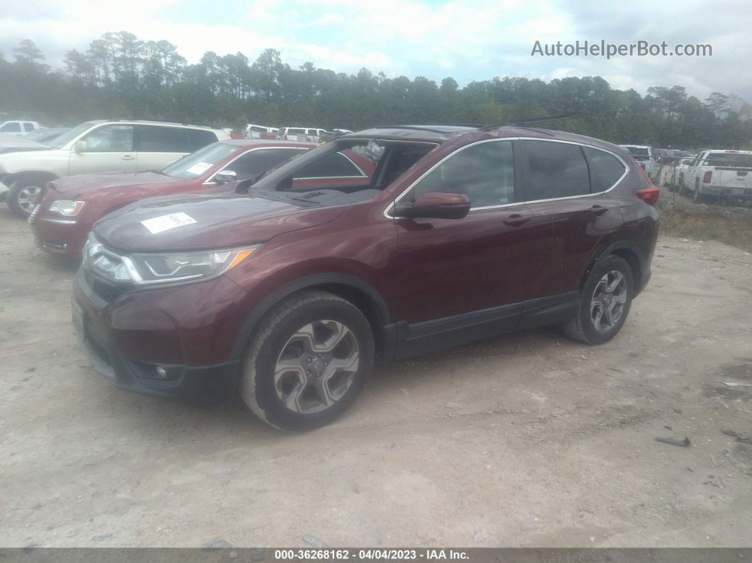 2019 Honda Cr-v Ex-l Burgundy vin: 2HKRW1H82KH512886