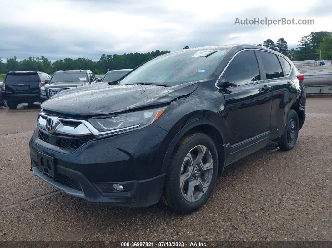 2017 Honda Cr-v Ex-l Black vin: 2HKRW1H84HH505706