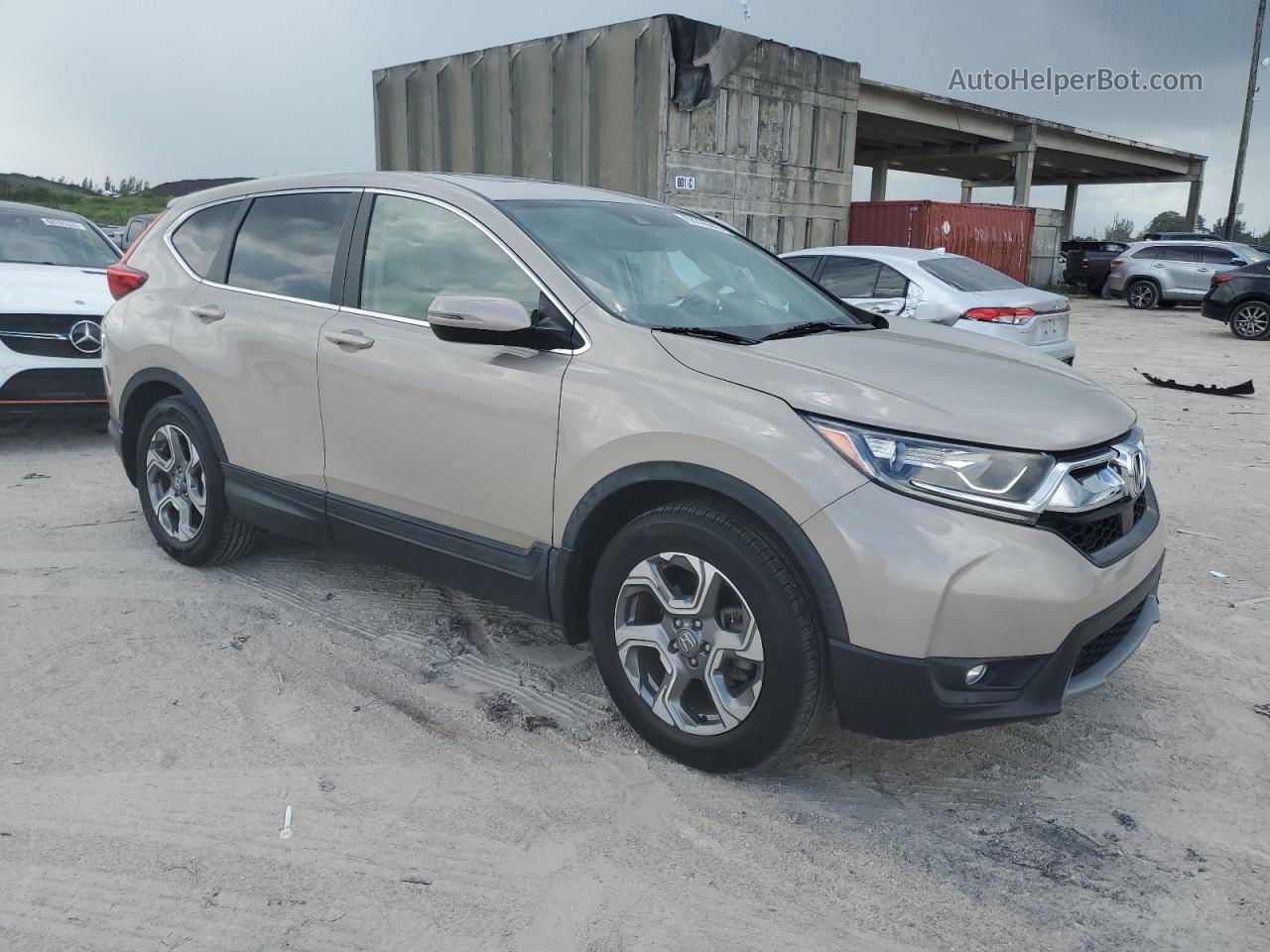 2019 Honda Cr-v Exl Beige vin: 2HKRW1H85KH503213