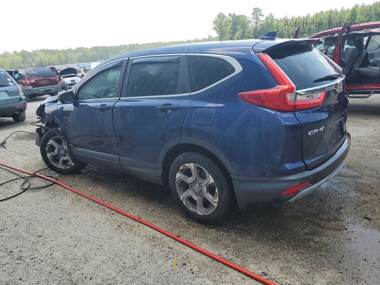 2019 Honda Cr-v Exl Blue vin: 2HKRW1H85KH512588