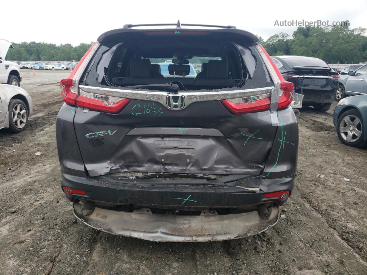 2019 Honda Cr-v Exl Gray vin: 2HKRW1H85KH514857