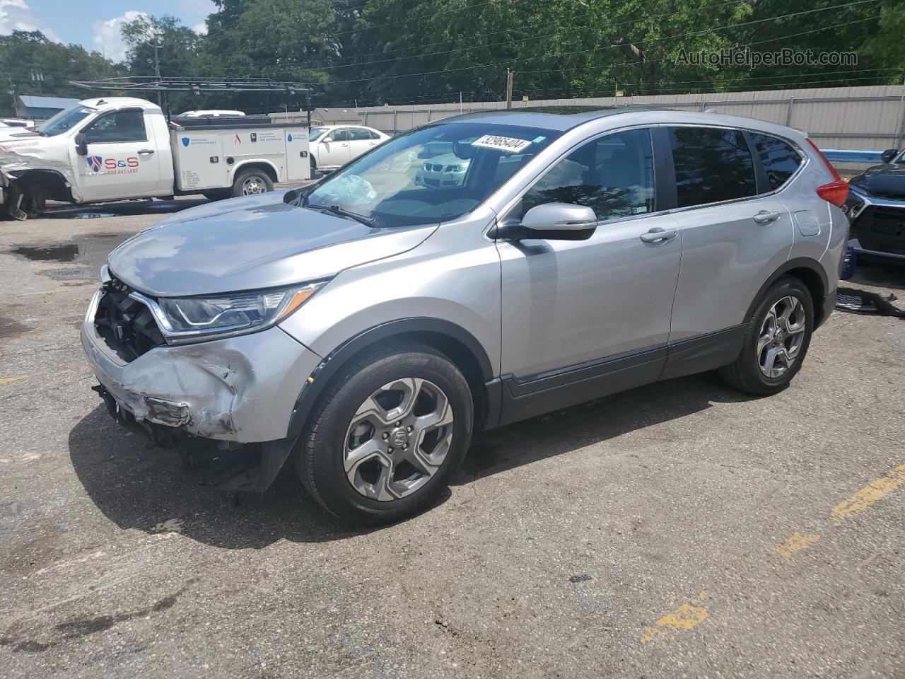 2019 Honda Cr-v Exl Silver vin: 2HKRW1H87KH516268