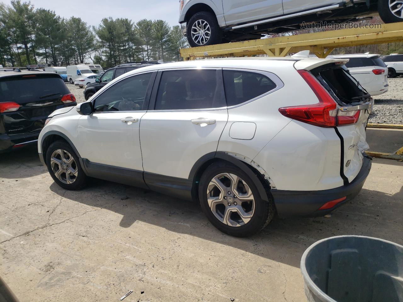 2017 Honda Cr-v Exl White vin: 2HKRW1H88HH508897