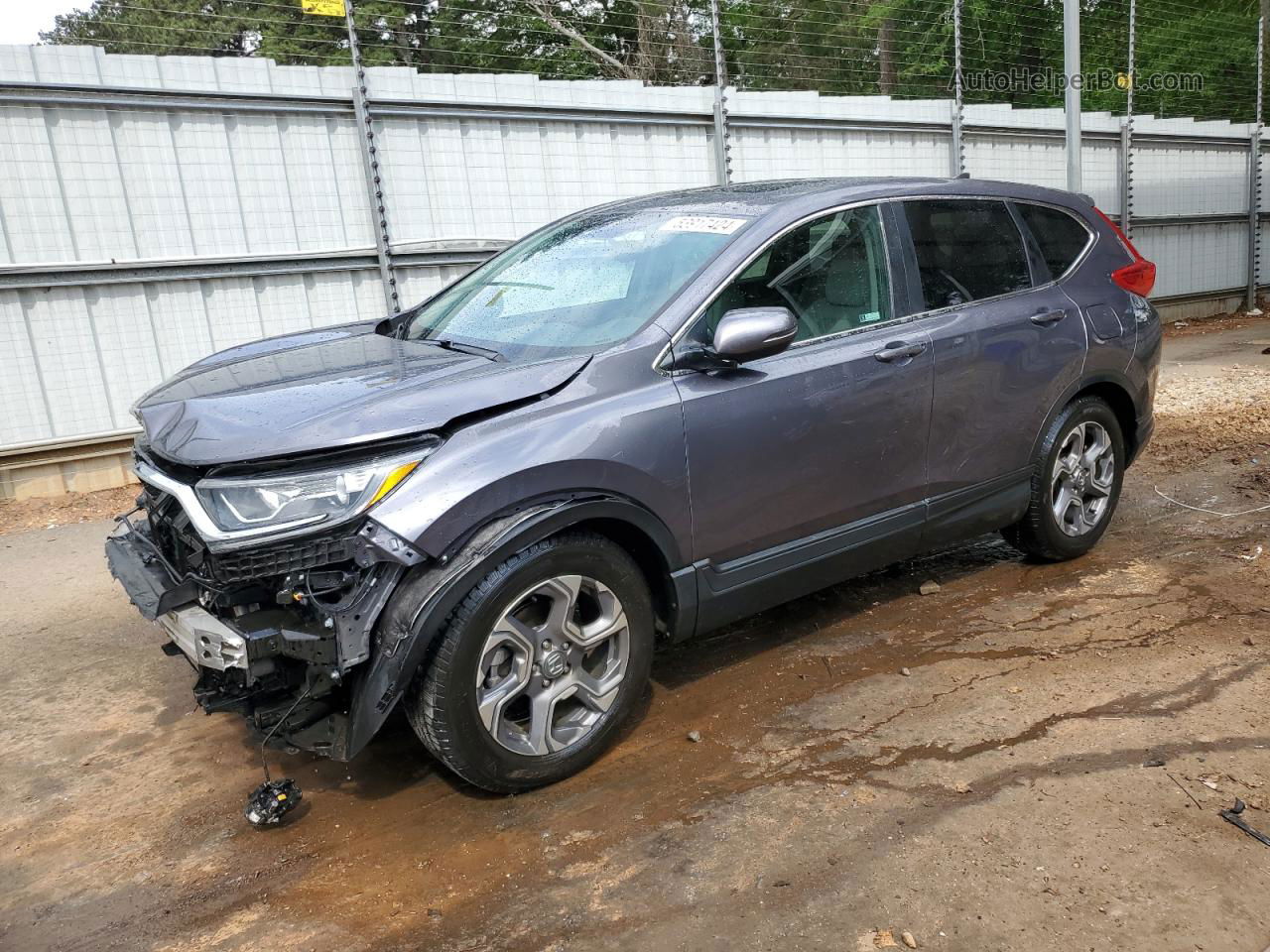 2019 Honda Cr-v Exl Gray vin: 2HKRW1H88KH514027