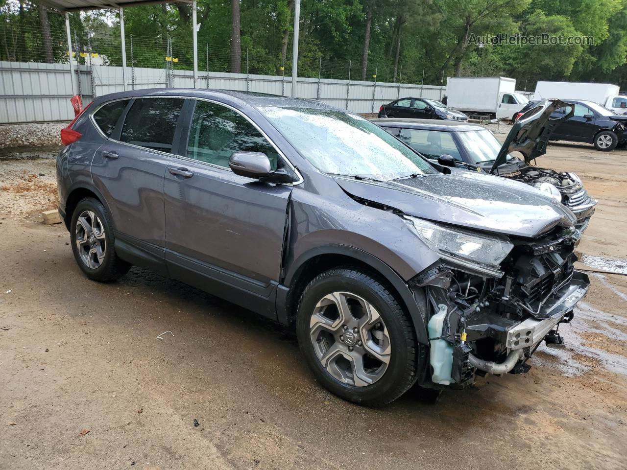 2019 Honda Cr-v Exl Gray vin: 2HKRW1H88KH514027