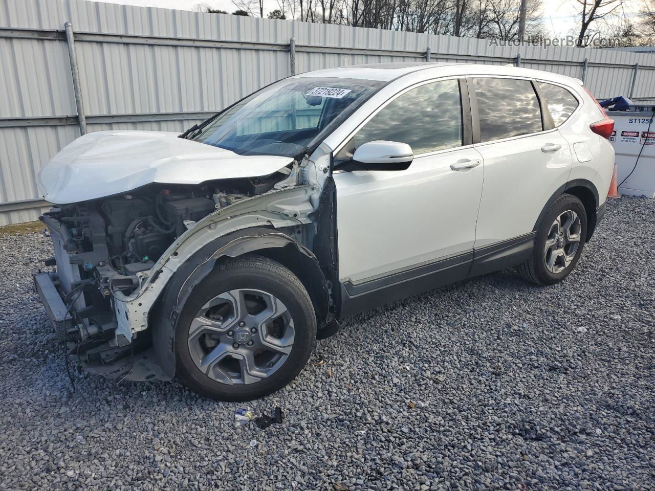 2018 Honda Cr-v Exl White vin: 2HKRW1H89JH513919