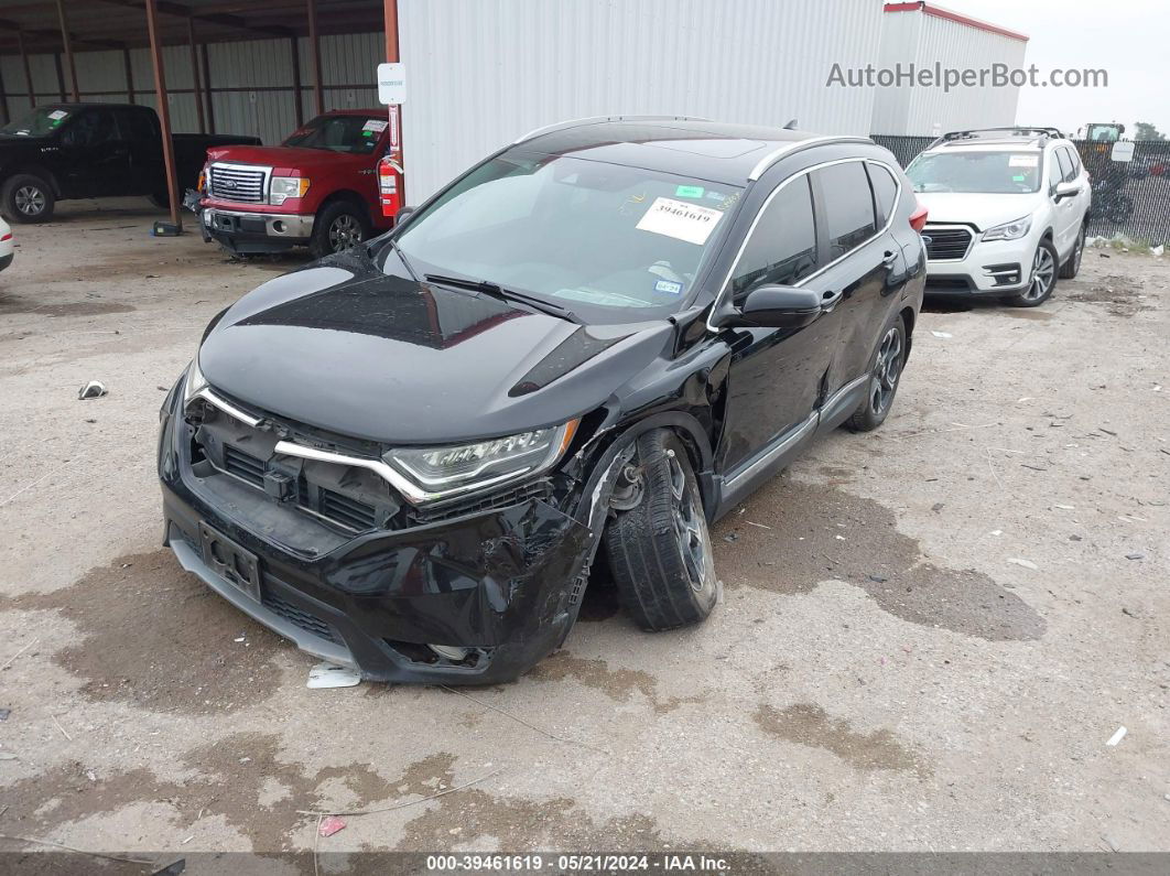 2017 Honda Cr-v Touring Black vin: 2HKRW1H90HH511396