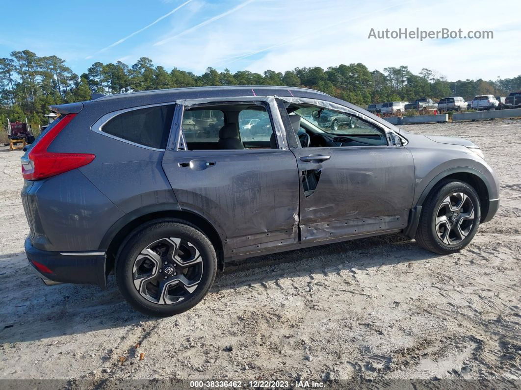 2018 Honda Cr-v Touring Gray vin: 2HKRW1H91JH505161