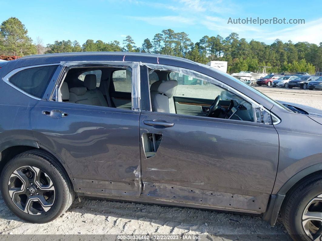 2018 Honda Cr-v Touring Gray vin: 2HKRW1H91JH505161