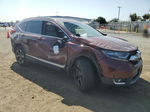 2018 Honda Cr-v Touring Maroon vin: 2HKRW1H94JH517014