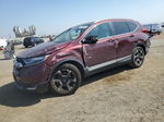 2018 Honda Cr-v Touring Maroon vin: 2HKRW1H94JH517014