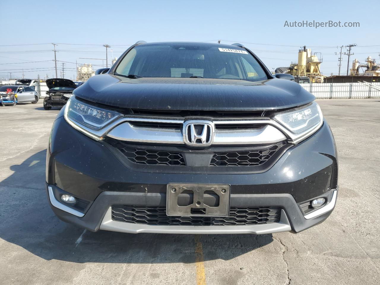 2017 Honda Cr-v Touring Black vin: 2HKRW1H95HH516609