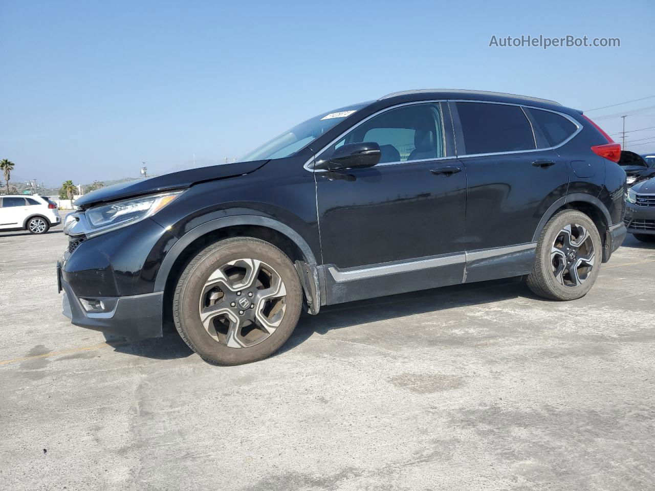 2017 Honda Cr-v Touring Black vin: 2HKRW1H95HH516609