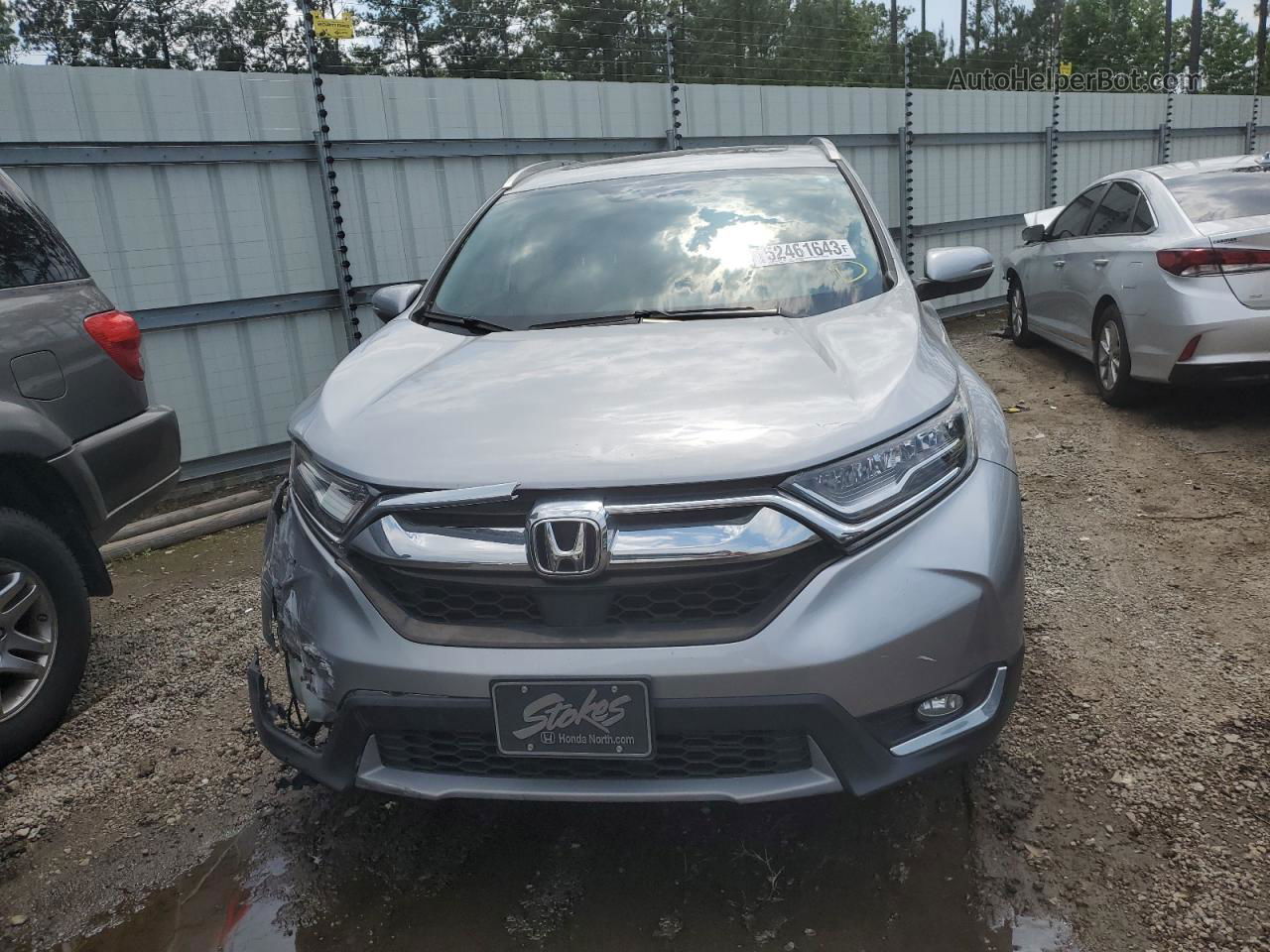 2018 Honda Cr-v Touring Серебряный vin: 2HKRW1H95JH507818