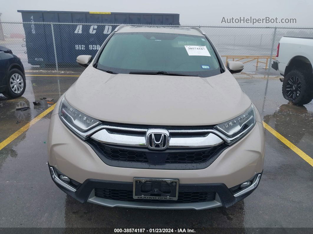 2018 Honda Cr-v Touring Beige vin: 2HKRW1H97JH521364