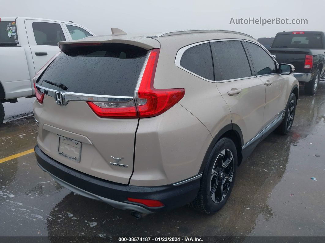 2018 Honda Cr-v Touring Бежевый vin: 2HKRW1H97JH521364